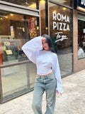 White Fit & Flare tee
