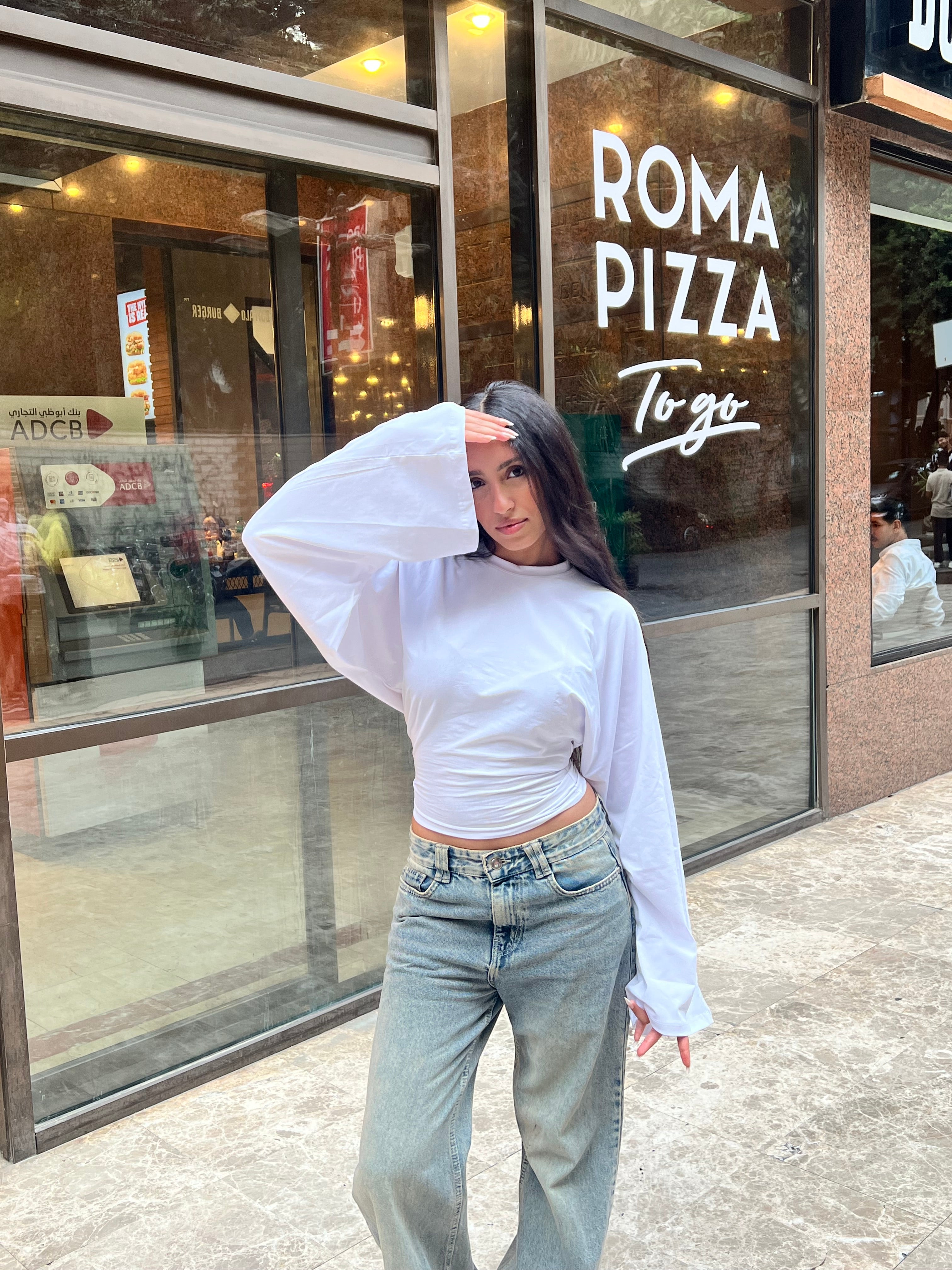 White Fit & Flare tee