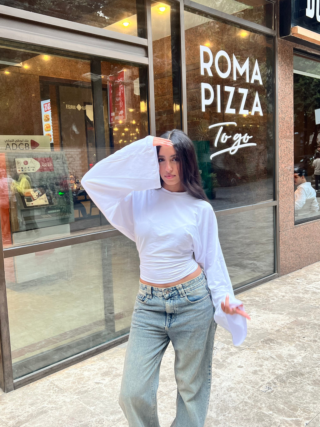 White Fit & Flare tee